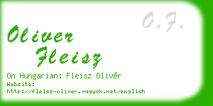 oliver fleisz business card